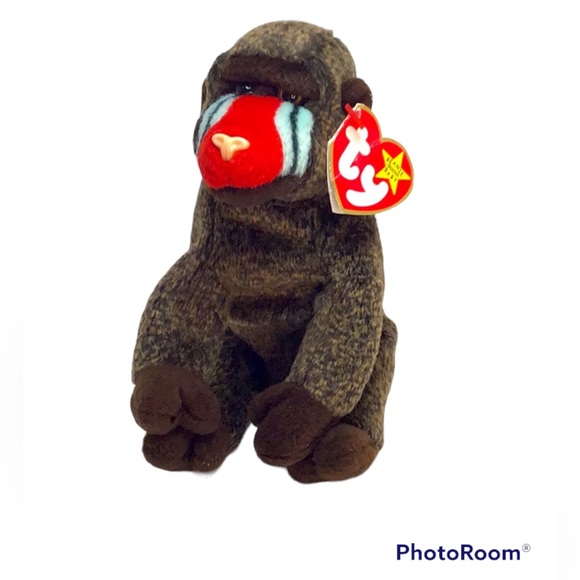 🌈 2000 TY “Cheeks” Beanie Baby Baboon - Picture 1 of 10